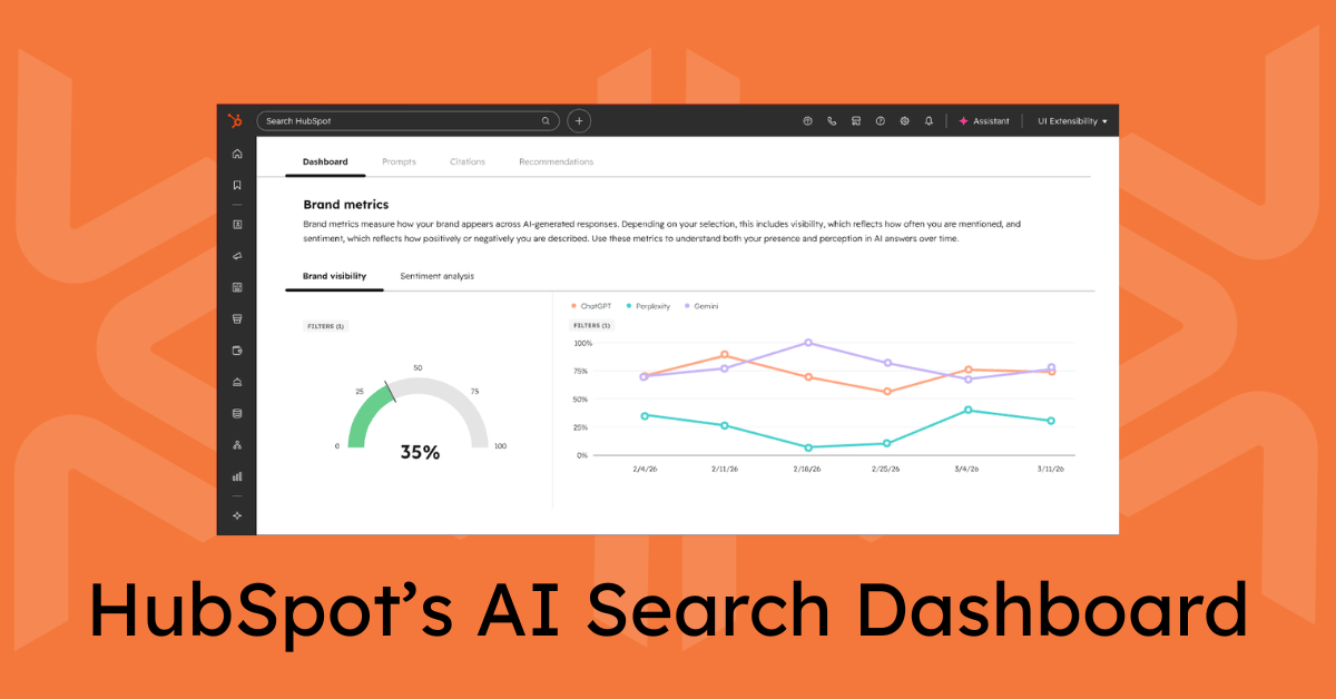 HubSpot’s AI Search Dashboard